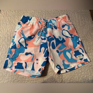Blue and Pink Swim Trunks